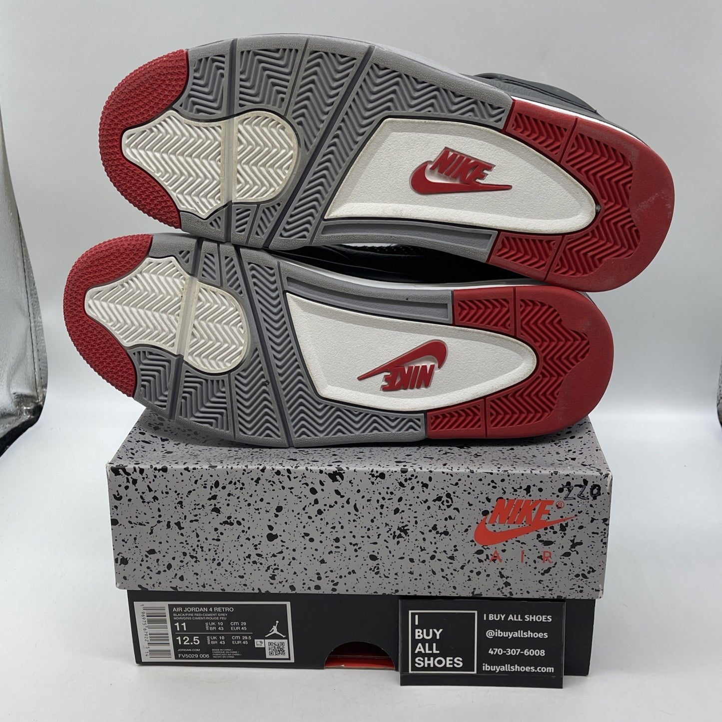 Size 11 - Air Jordan 4 Retro bred release 2012 (FV5029-006)
