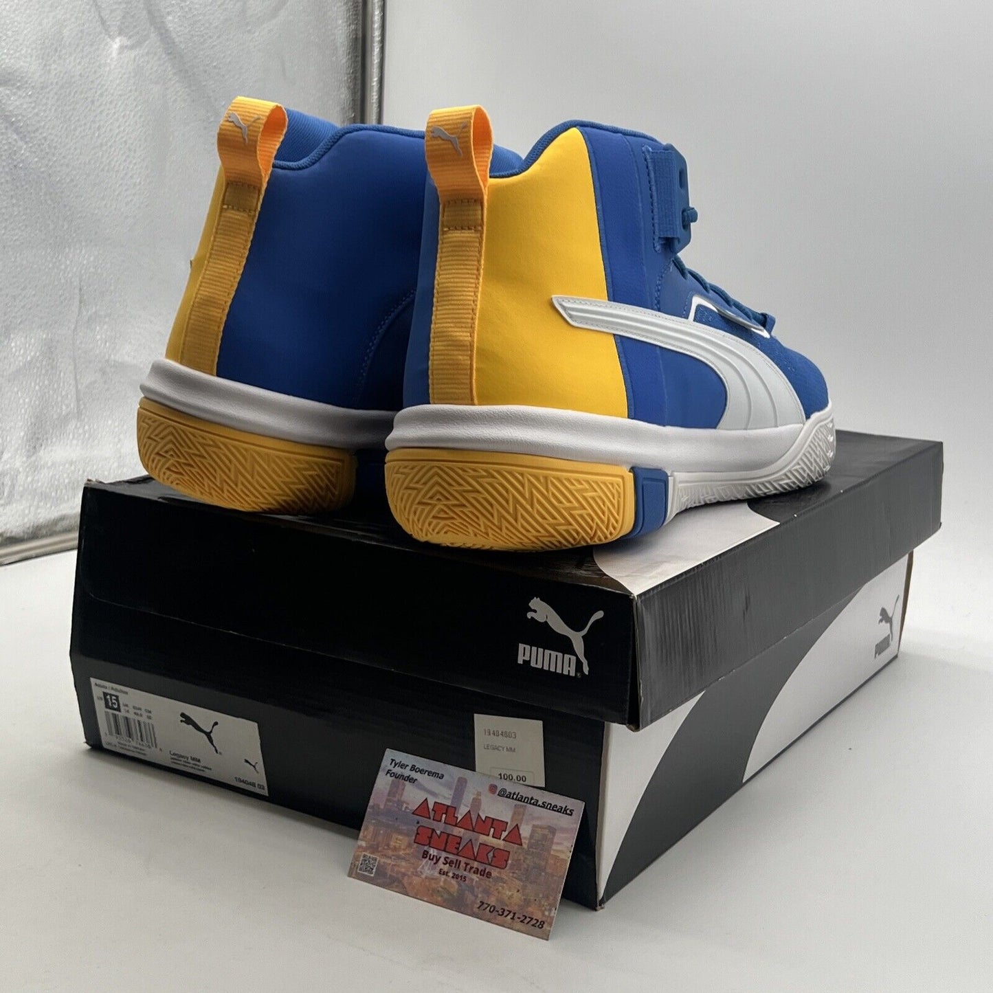 Size 15 - PUMA Legacy March Madness - Palace Blue Ultra Yellow (194048-03)