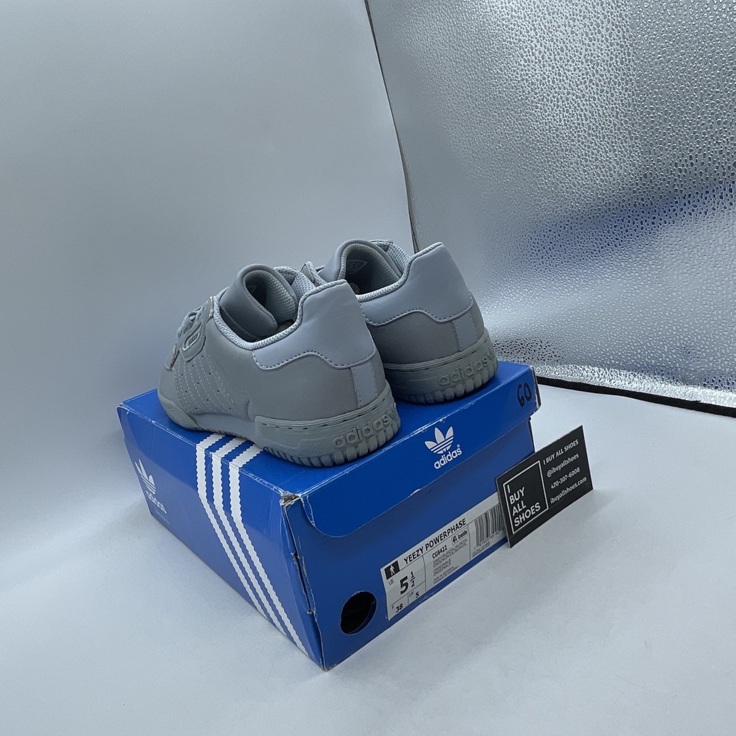 Size 5.5 - adidas Yeezy PowerPhase Calabasas Grey (CG6422)