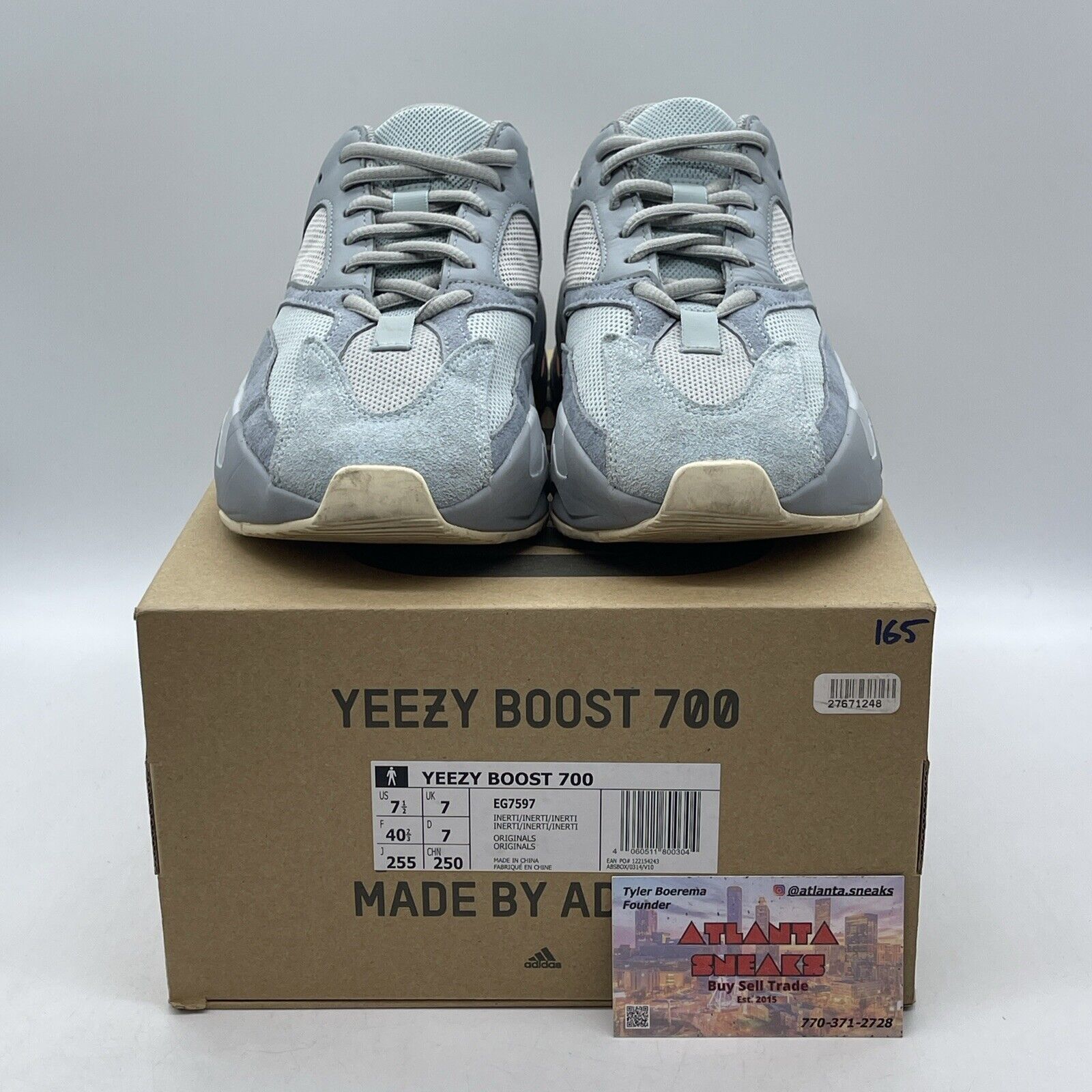 Size 7.5 - adidas Yeezy Boost 700 V1 Inertia Orange Grey Suede (EG7597)