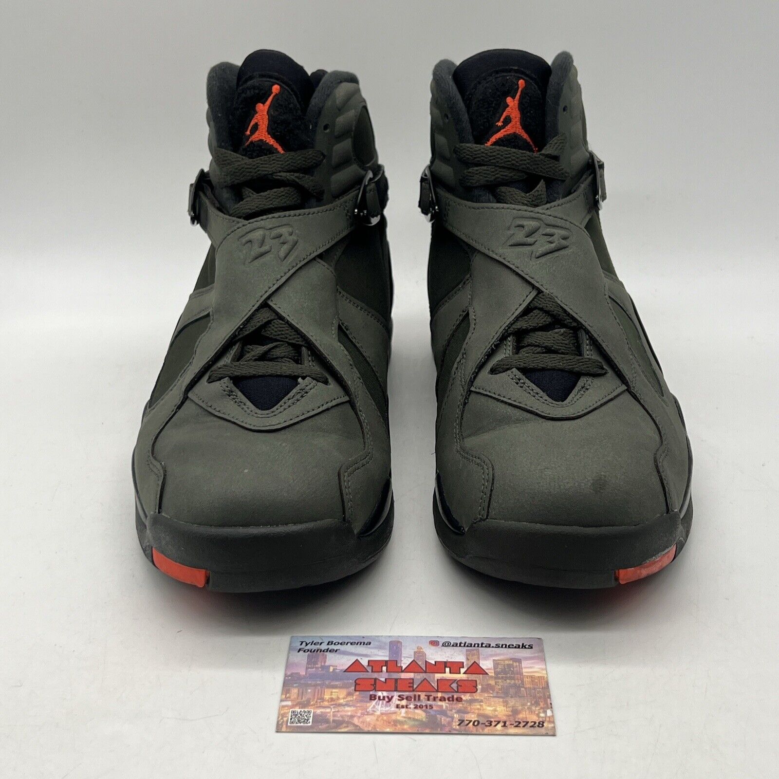 Size 10 - Air Jordan 8 Retro Take Flight Green Red Black (305381-305)