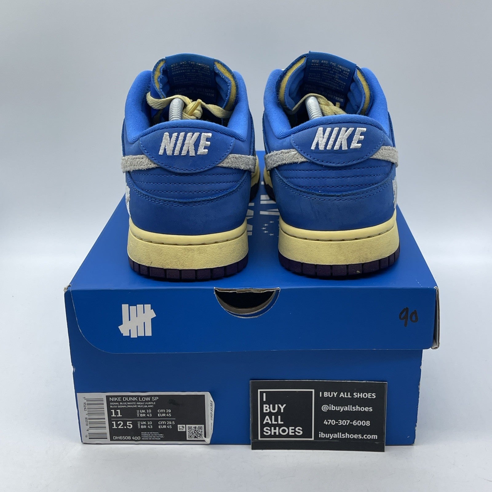 Size 11 - Nike Undefeated x Dunk SP Low 5 On It Blue Grey Suede (DH6508-400)
