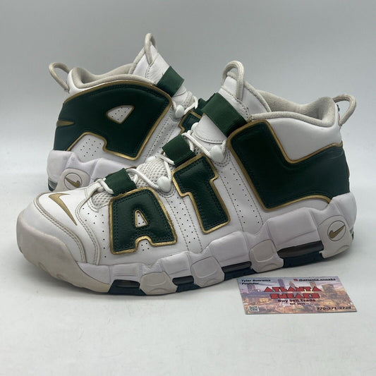 Size 11.5 - Nike Air More Uptempo QS Atlanta White Leather (AJ3139-100)