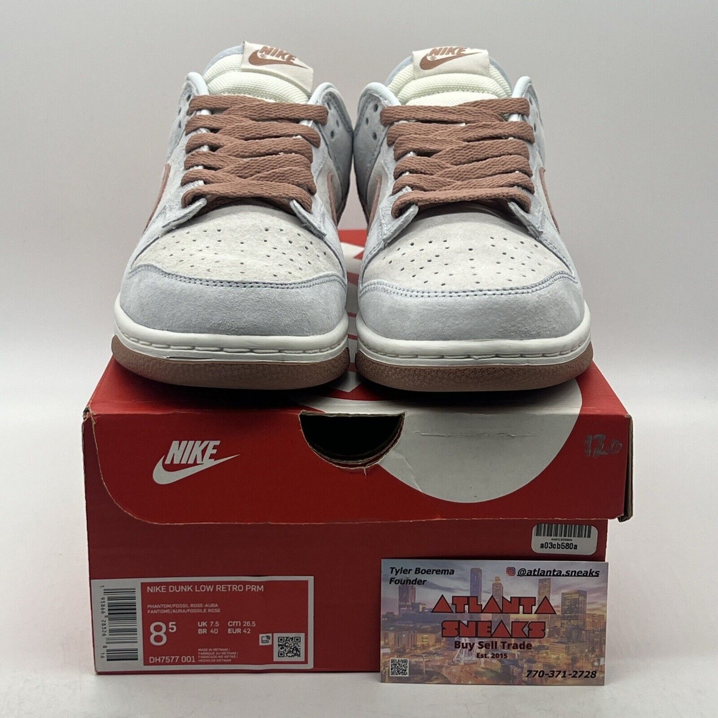 Size 8.5 - Nike Dunk Premium Low Fossil Rose Suede (DH7577-001)