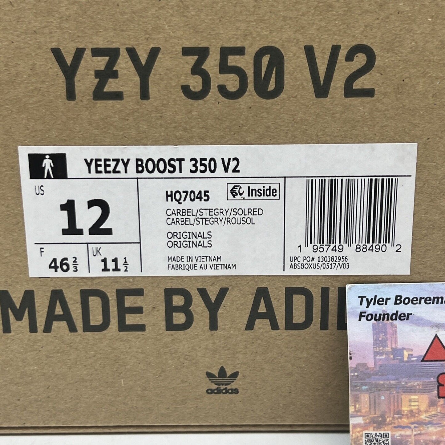 Size 12 - adidas Yeezy Boost 350 V2 Low Carbon Beluga Brand New Og All