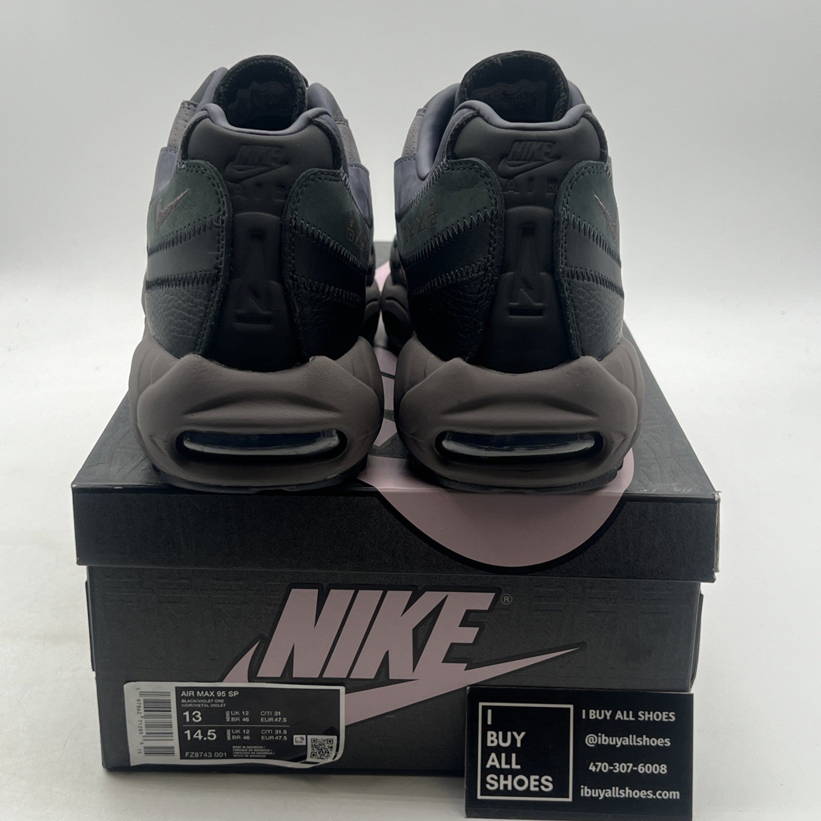 Size 13 - Nike A Ma Maniére x Air Max 95 SP Black Violet Ore (FZ8743-001)