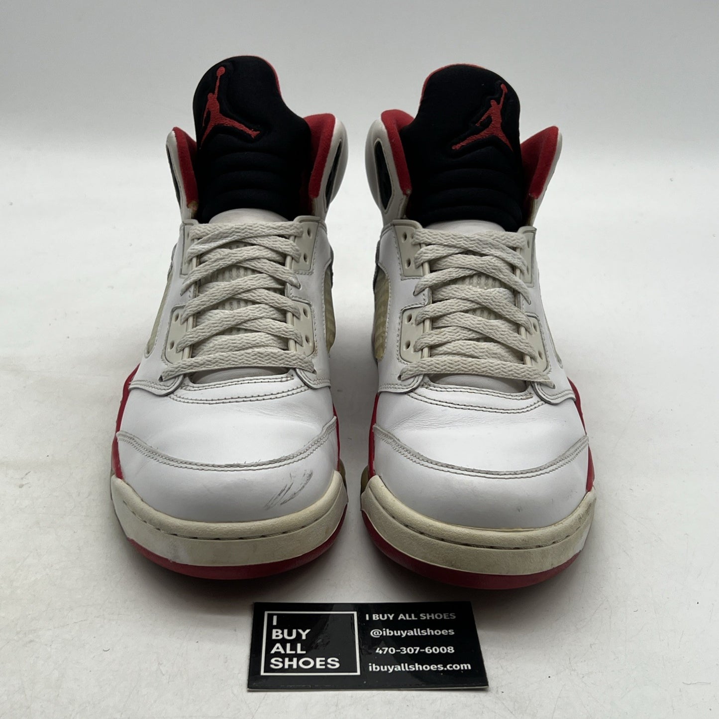 Size 9.5 - Air Jordan 5 Retro 2013 Fire Red (136027-120)