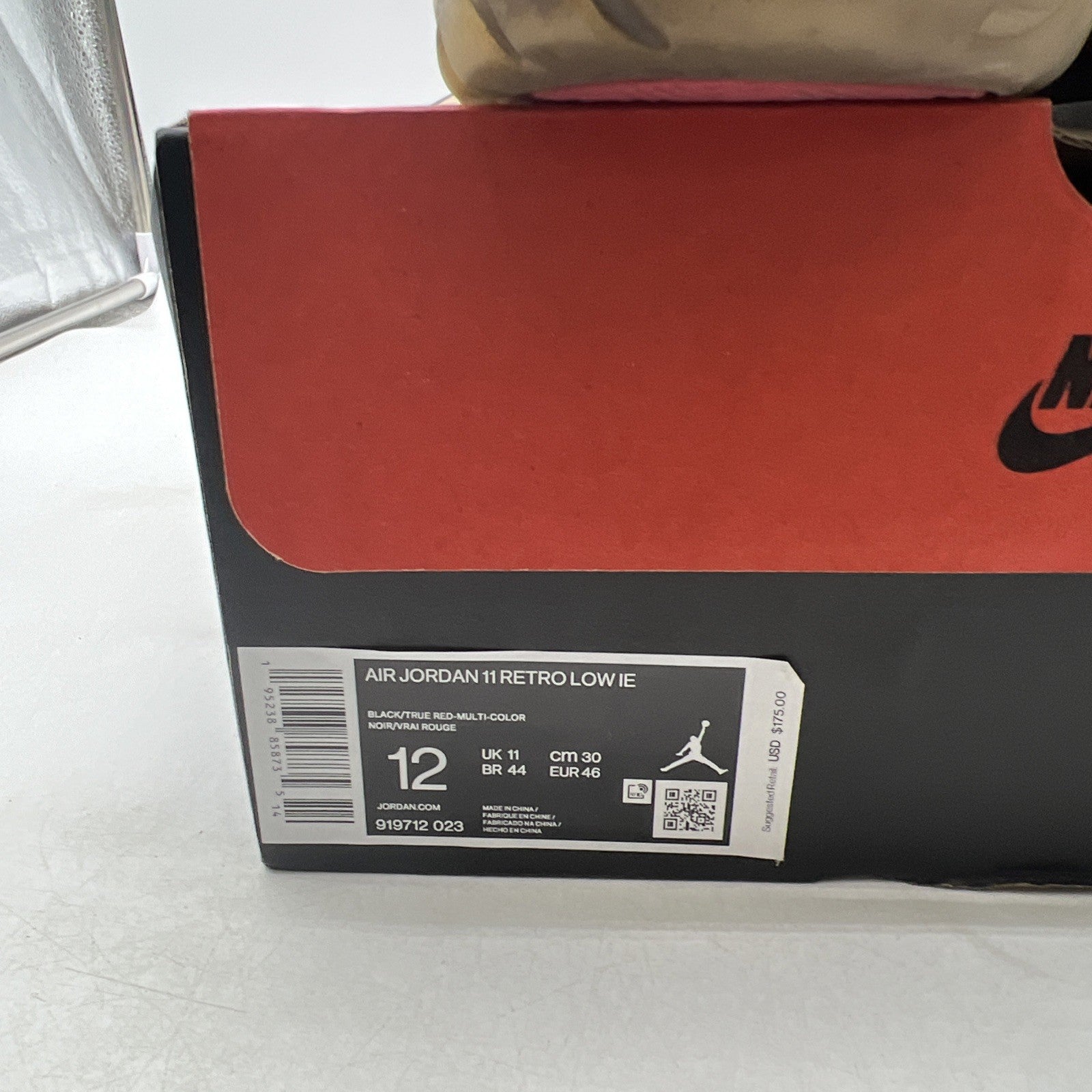 Size 12 - Air Jordan 11 Retro IE 2021 Low Bred (919712-023)