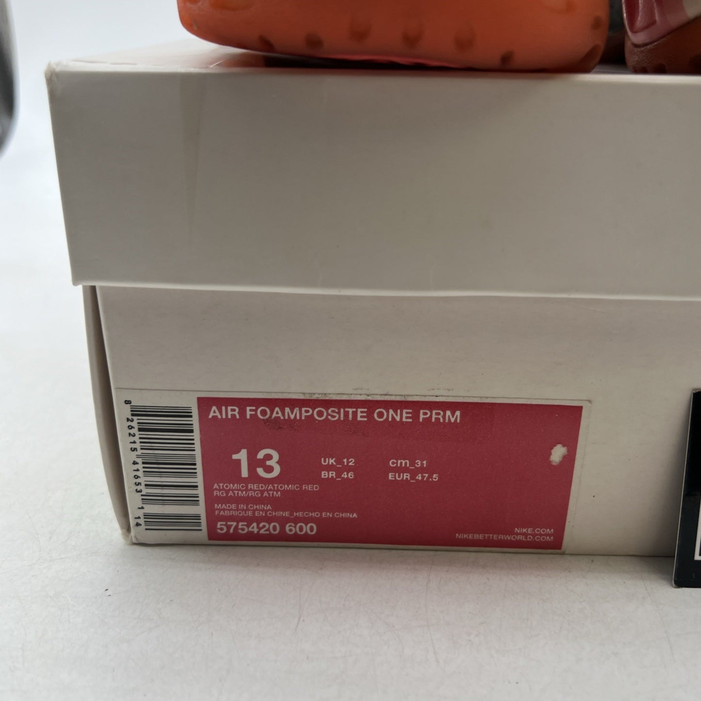 Size 13 - Nike Air Foamposite One Prm Thermal Map (575420-600)