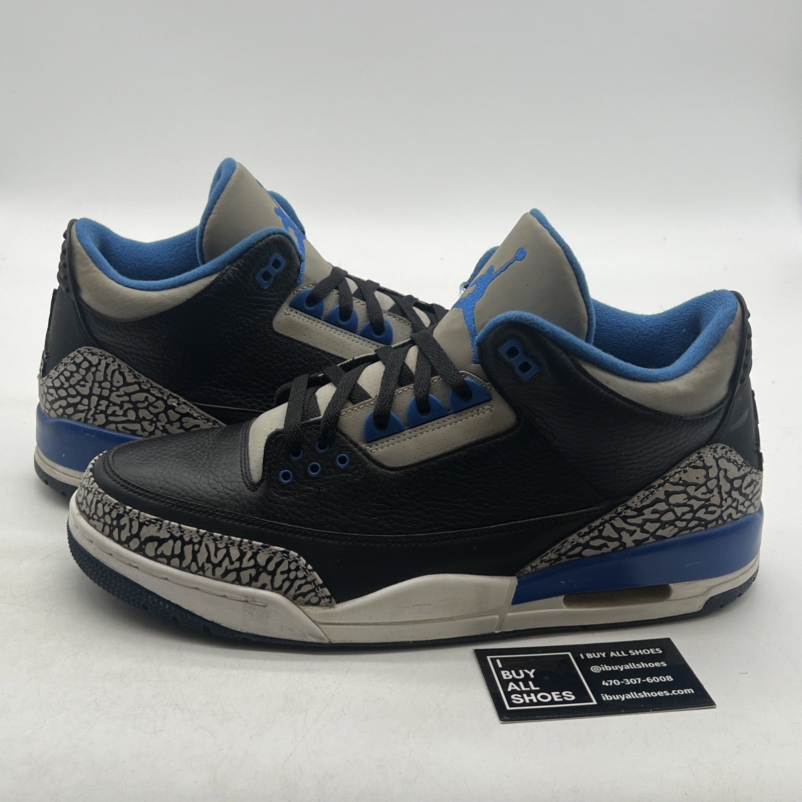 Size 13 - Air Jordan 3 Retro Sport Blue (136064-007)