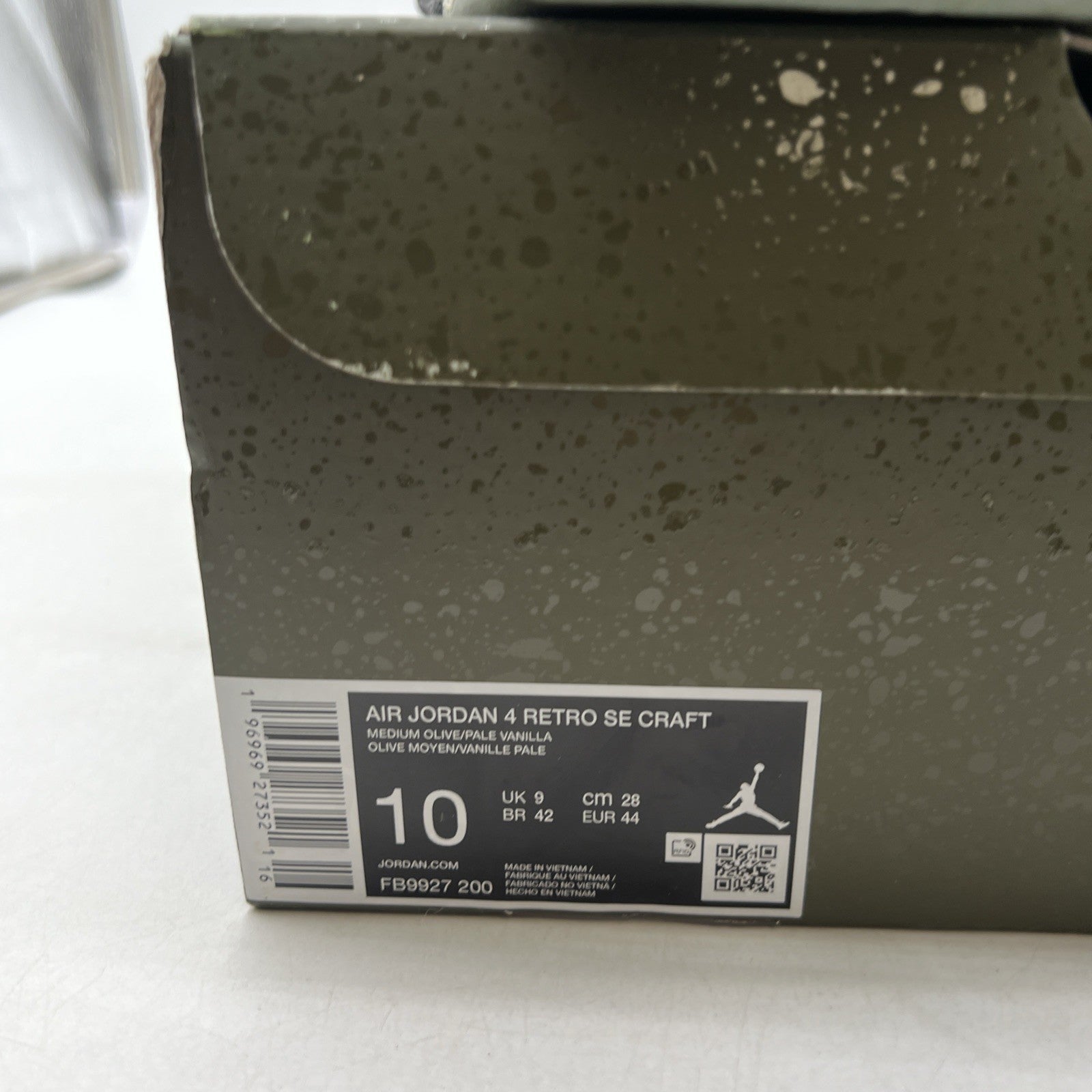 Size 10 - Air Jordan 4 SE Retro Low Craft - Olive (FB9927-200)