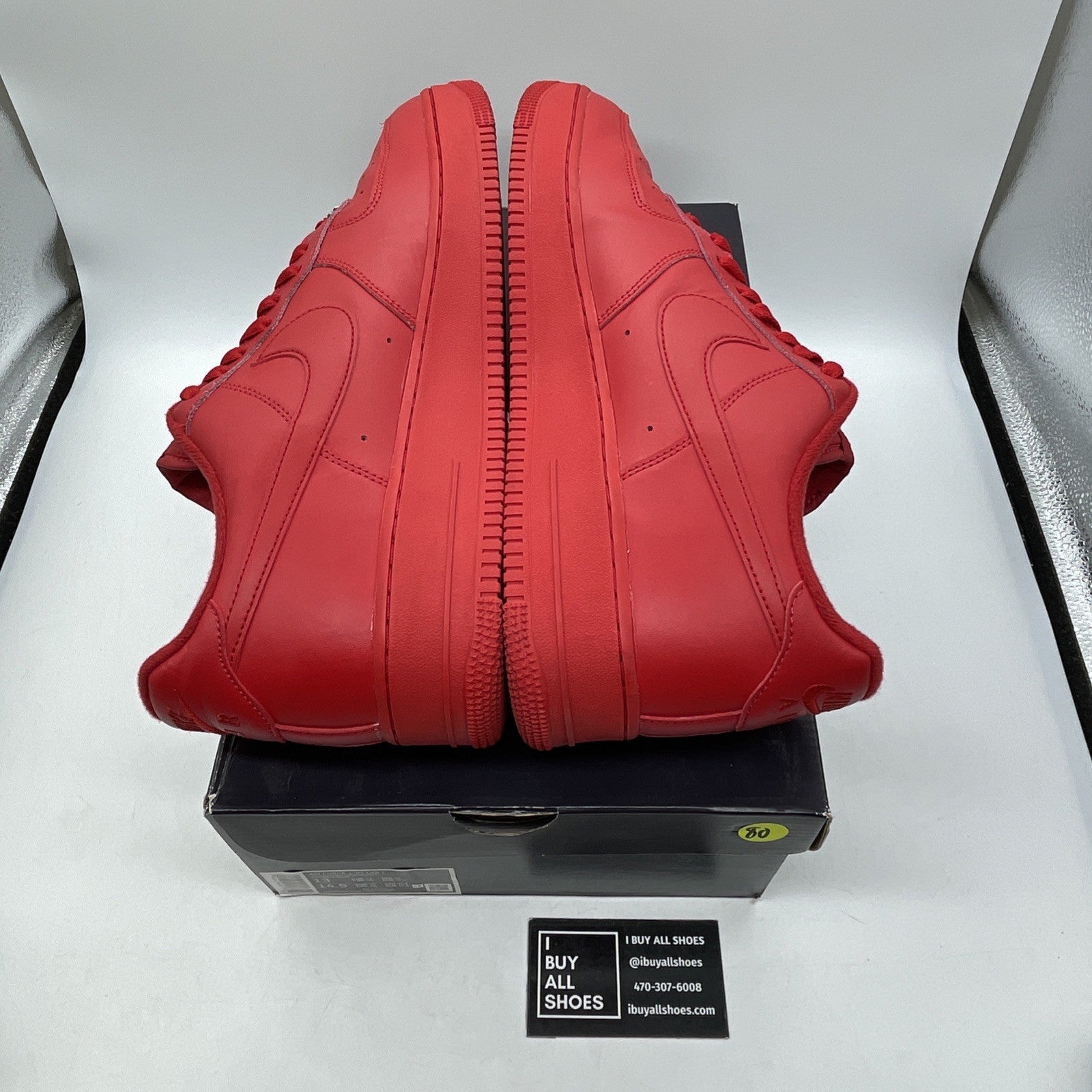 Size 13 - Nike Air Force 1 Low Triple Red Leather Suede (CW6999-600)