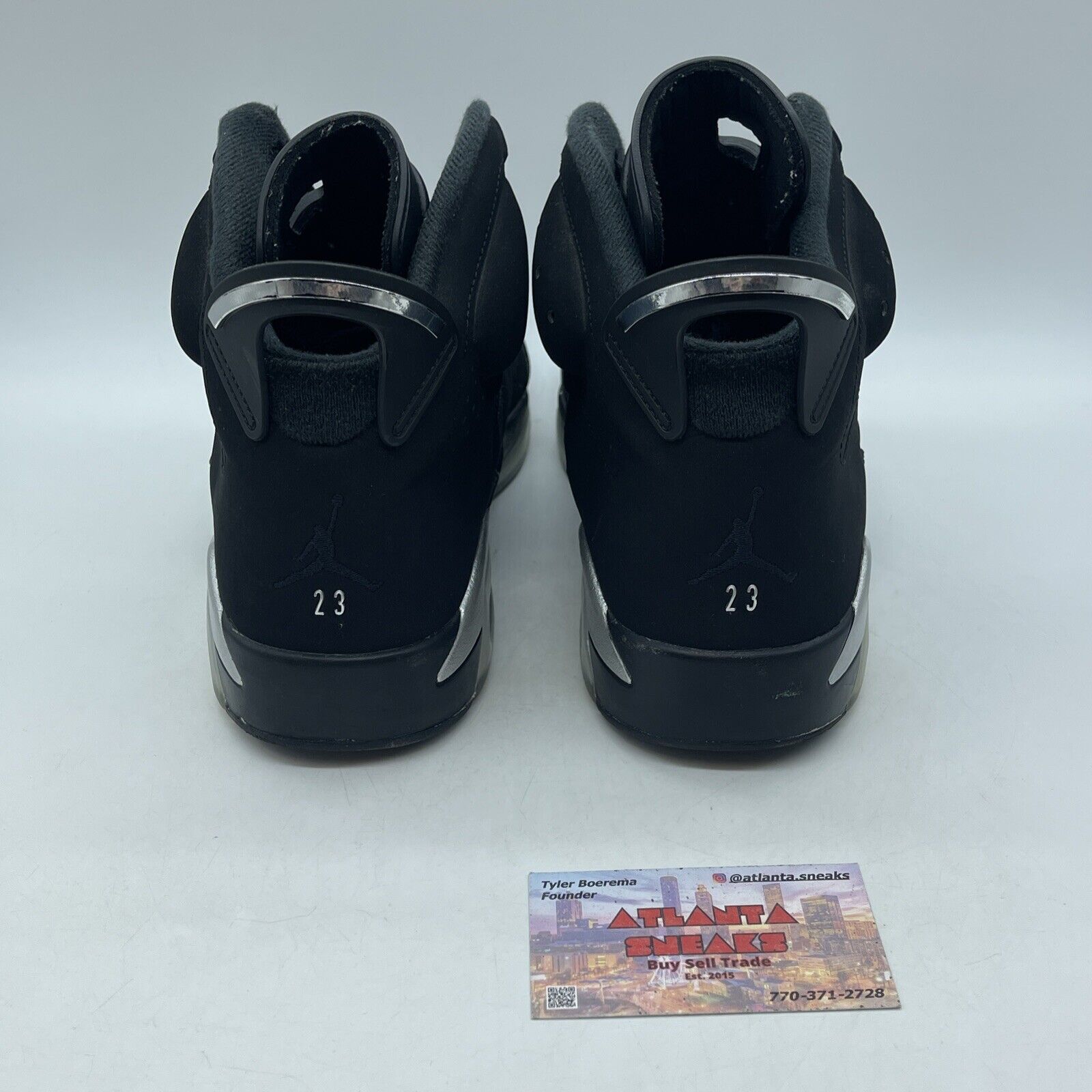 Size 11 - Jordan 6 Retro Mid Chrome Silver Black Suede Leather (DX2836-001)