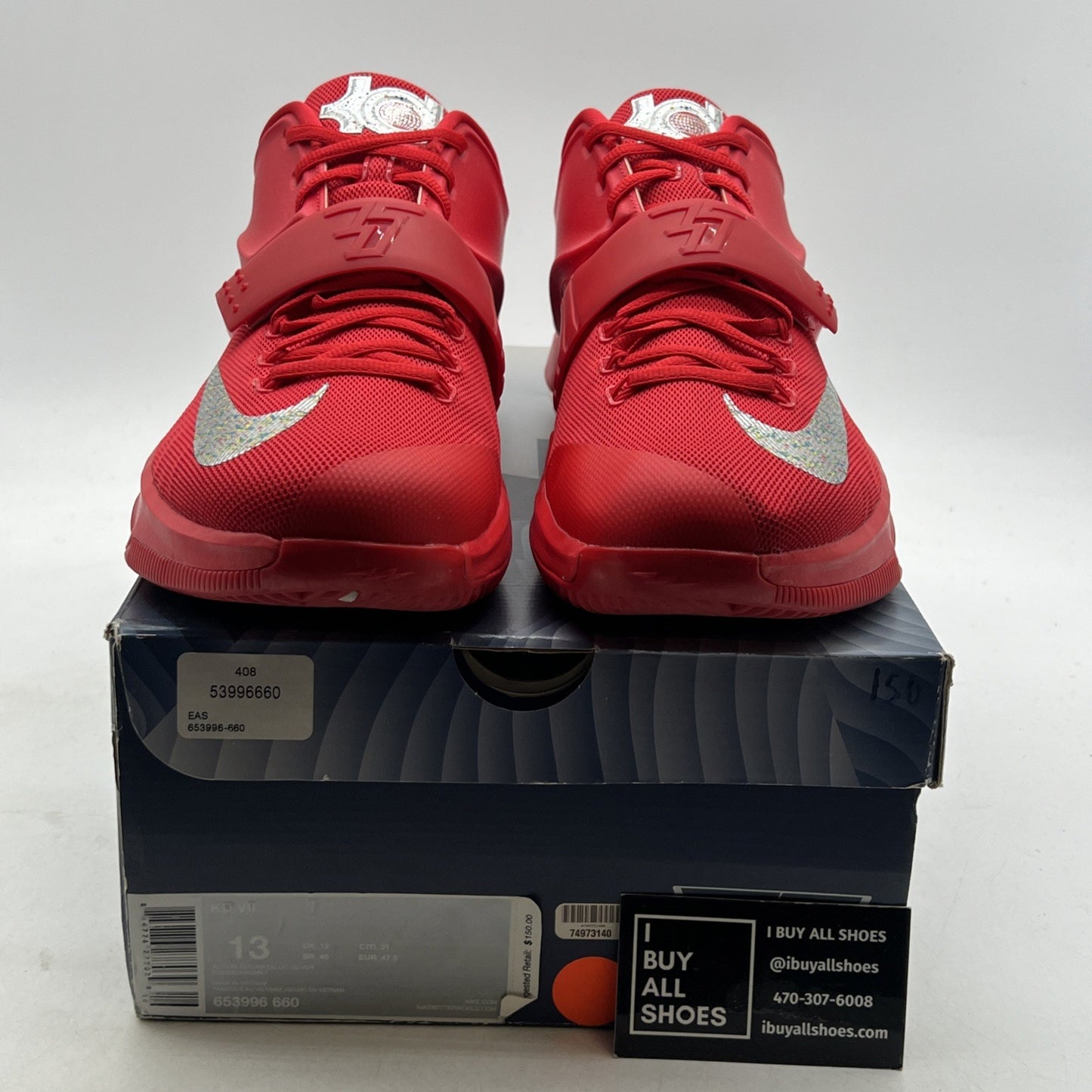 Size 13 - Nike KD 7 Kevin Durant Global Game Red (653996-660)