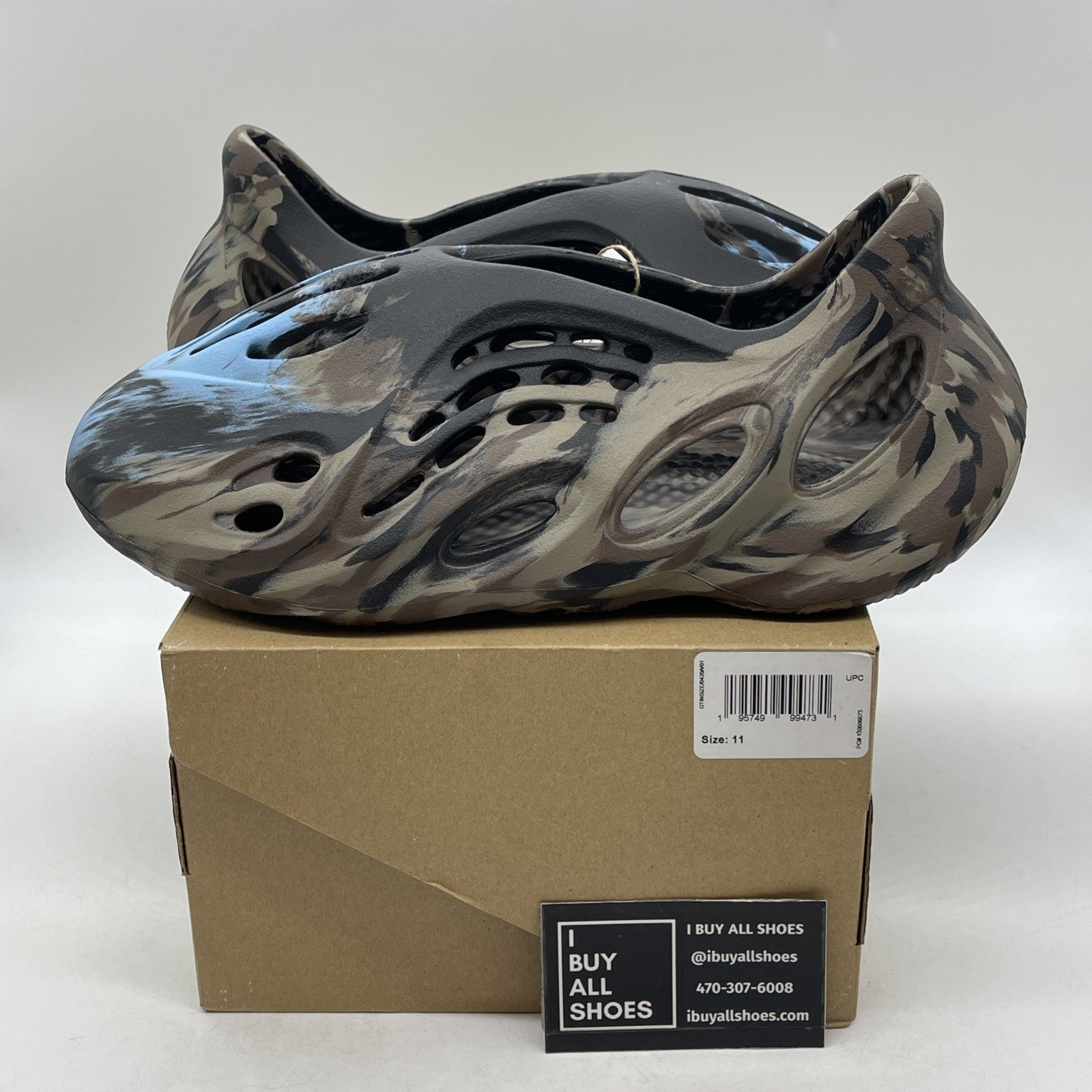 Size 11 - Foam Runner Mx Cinder Black Brown Blue Rubber (ID4126)