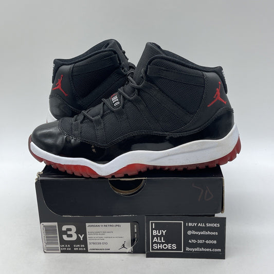 Size 3Y - Nike Air Jordan 11 Retro Playoffs 2012 (378039-010)