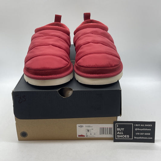 Size 9 - UGG Tasman LTA Men's Red Nylon Slip On Slipper Shoes Suede (1127735)