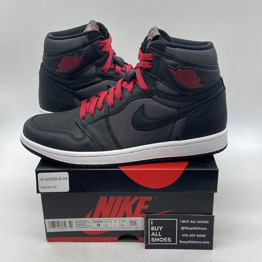 Size 8 - Air Jordan 1 Retro OG High Black Gym Red (555088-060)