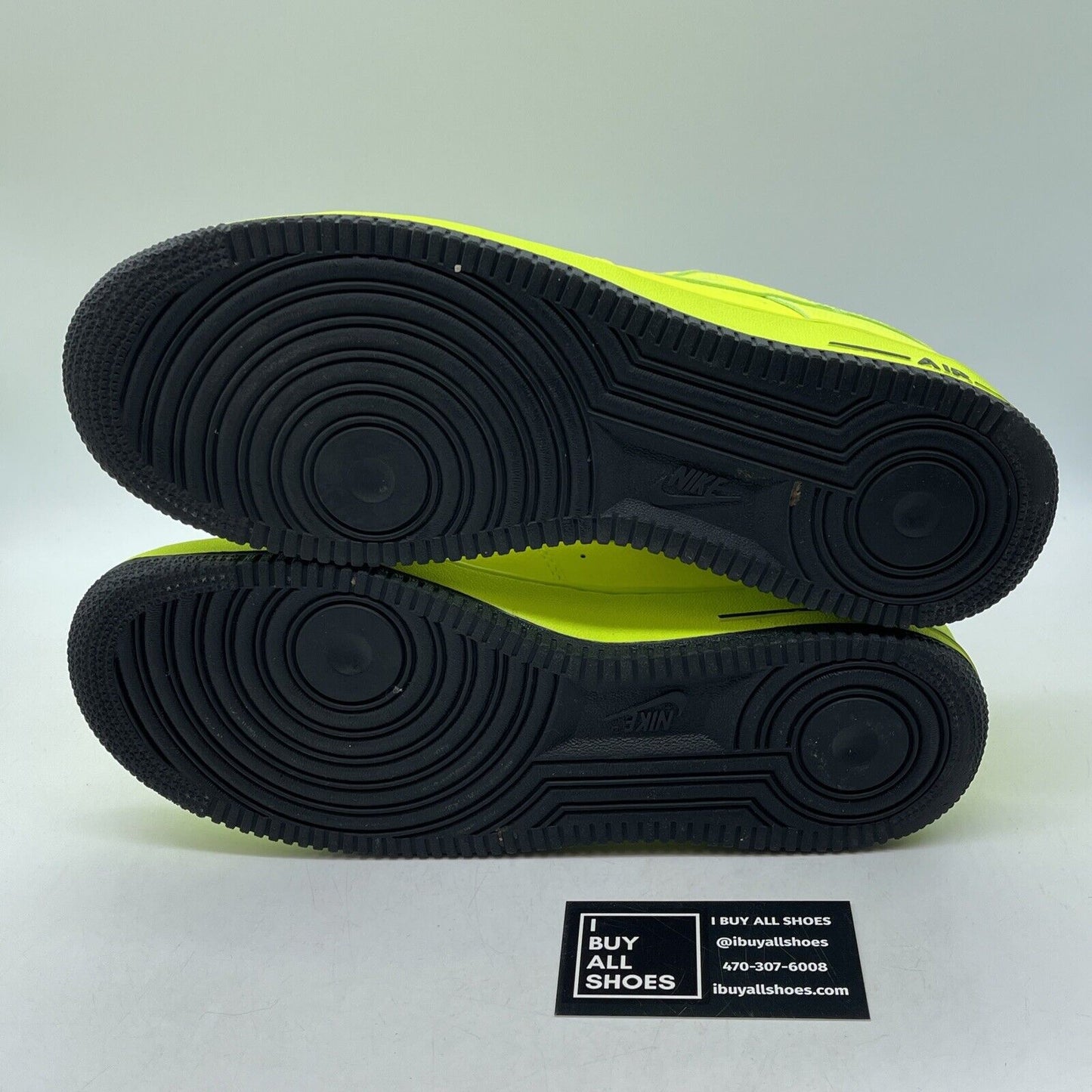 Size 10 - Nike Air Force 1 Green Black Leather Suede (488298-703)