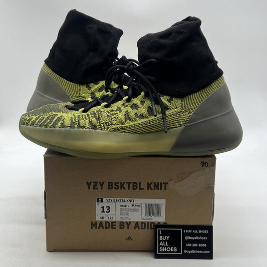 Size 13 - adidas Yeezy Basketball Knit Energy Glow (HR0811)