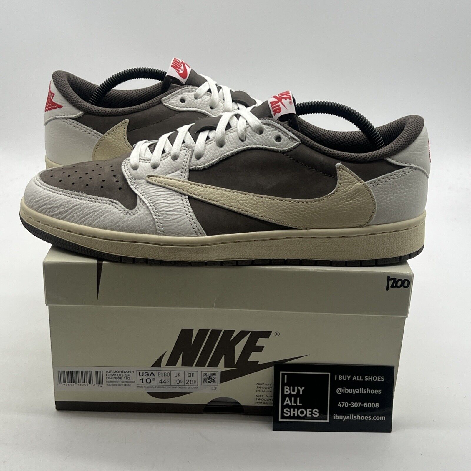 Size 10.5 - Air Jordan 1 Low OG x Travis Scott Reverse Mocha (DM7866-162)
