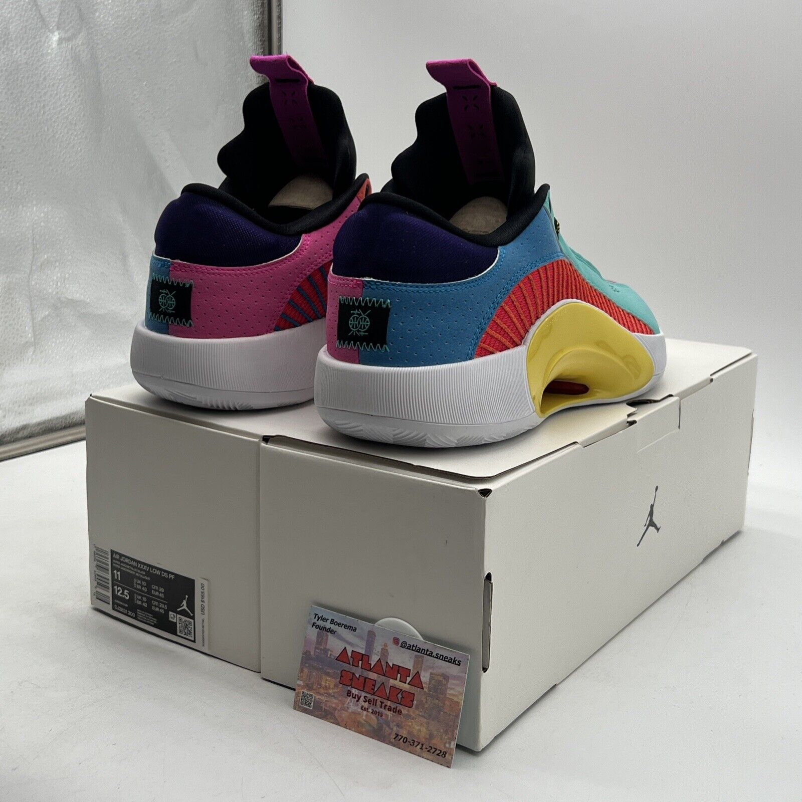 Size 11 - Air Jordan 35 DS PF Low Reflexology White Yellow Blue Red (DJ2831-300)