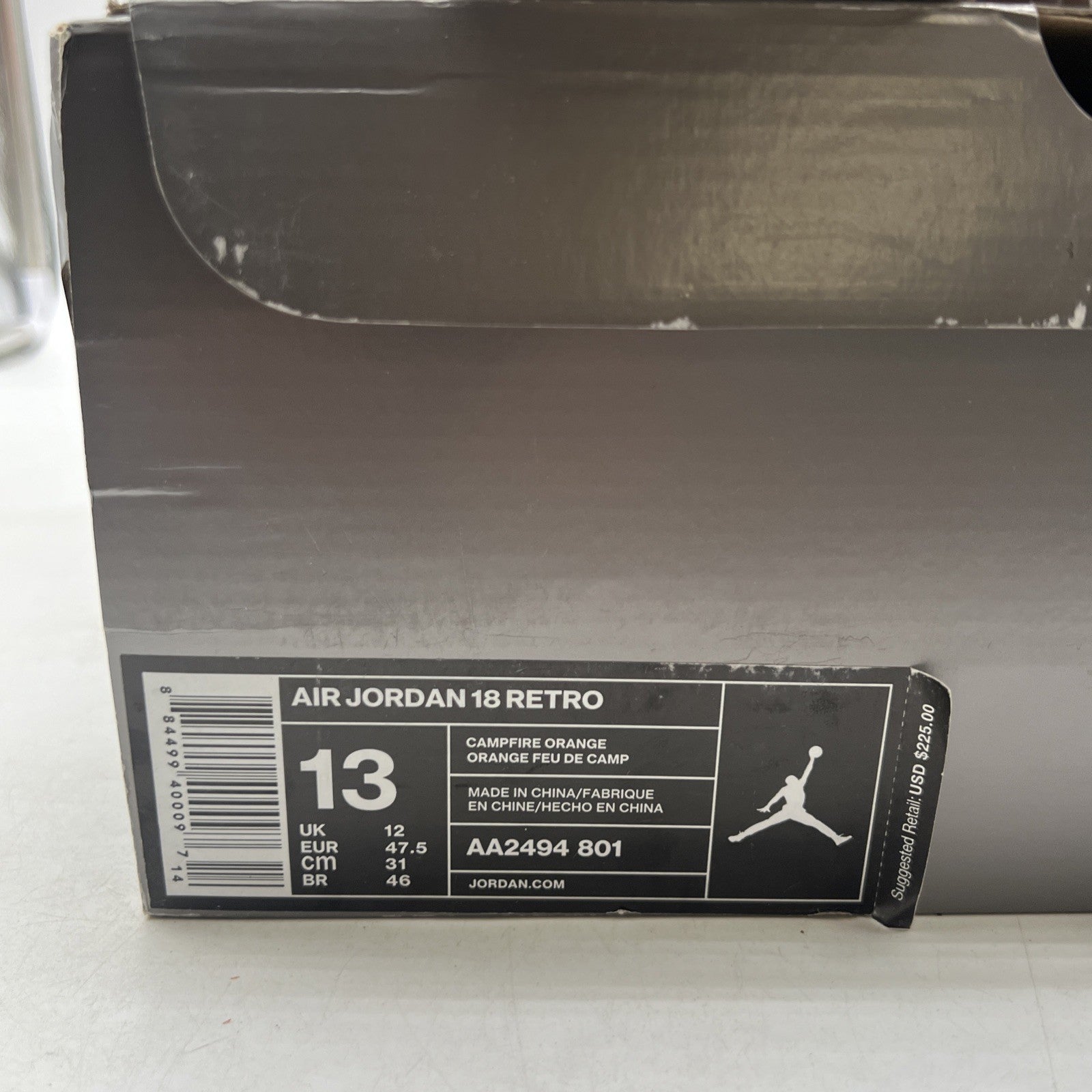 Size 13 - Air Jordan 18 Retro Orange Suede (AA2494-801)
