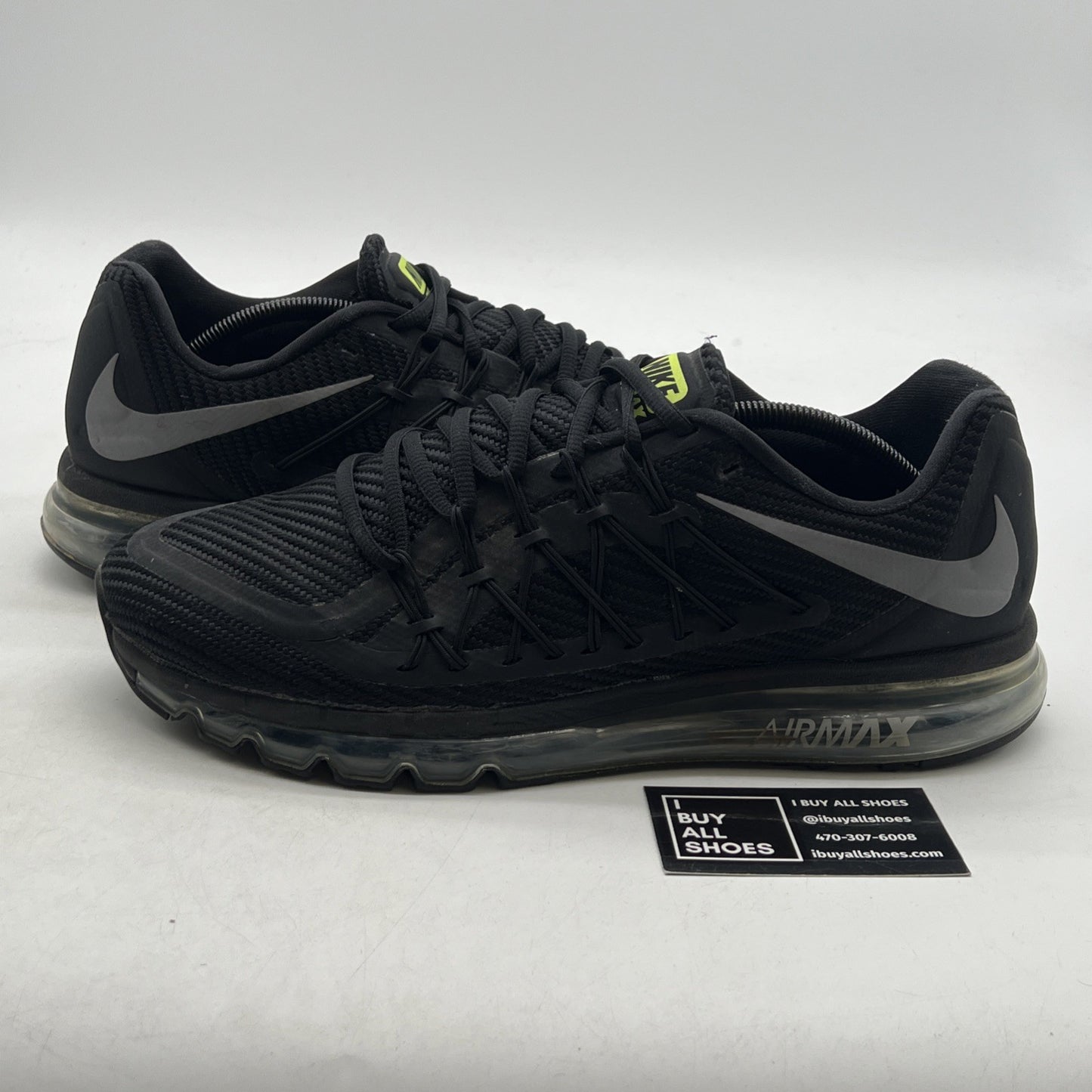 Size 12 - Nike Air Max 2015 Black Wolf Gray Sneaker 2020 (CN0135-001)