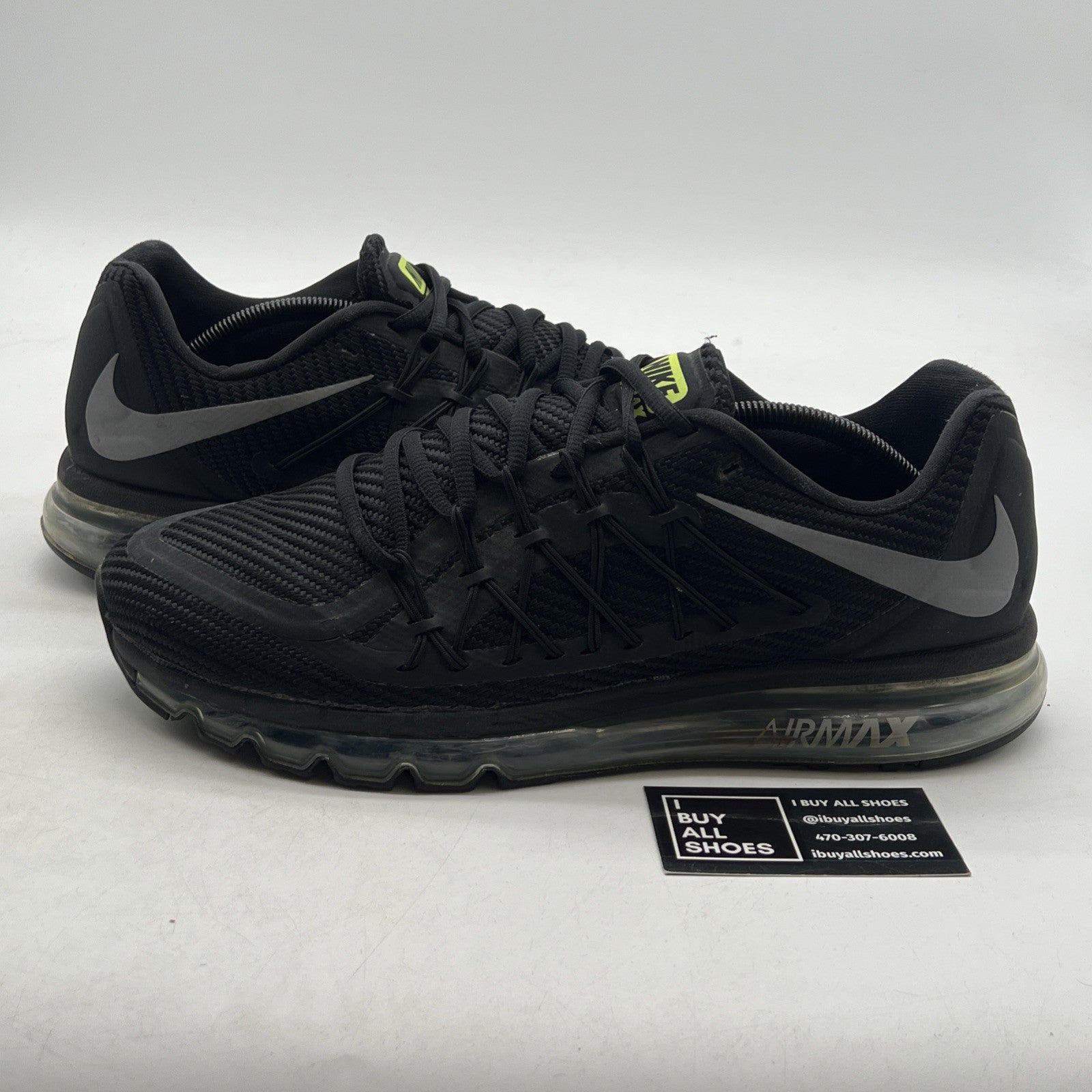 Size 12 - Nike Air Max 2015 Black Wolf Gray Sneaker 2020 (CN0135-001)