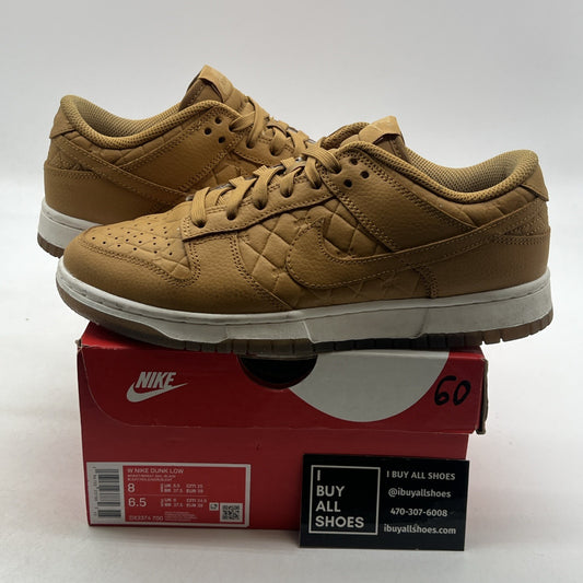Size 8 - Nike Dunk Low Quilted Wheat W (DX3374-700)