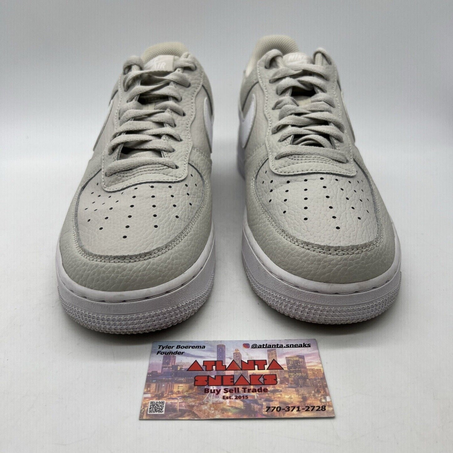 Size 10 - Nike Air Force 1 '07 Light Bone White Leather (CT2302-001)