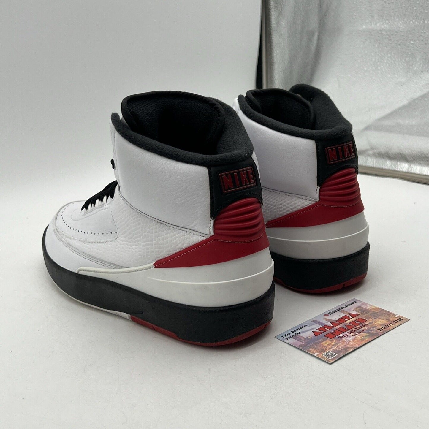 Size 11 W Jordan 2 Retro 2022 Chicago W Black Red White Leather (DX4400-106)