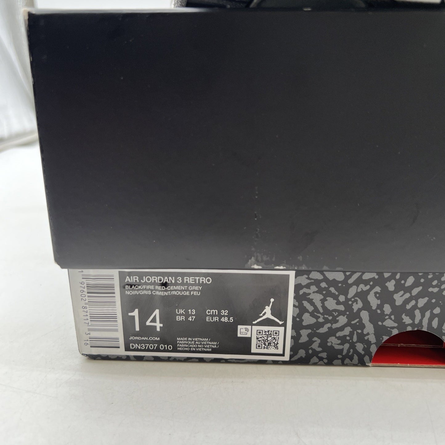 Size 14 - Air Jordan 3 Retro OG 2024 Black Cement (DN3707-010)