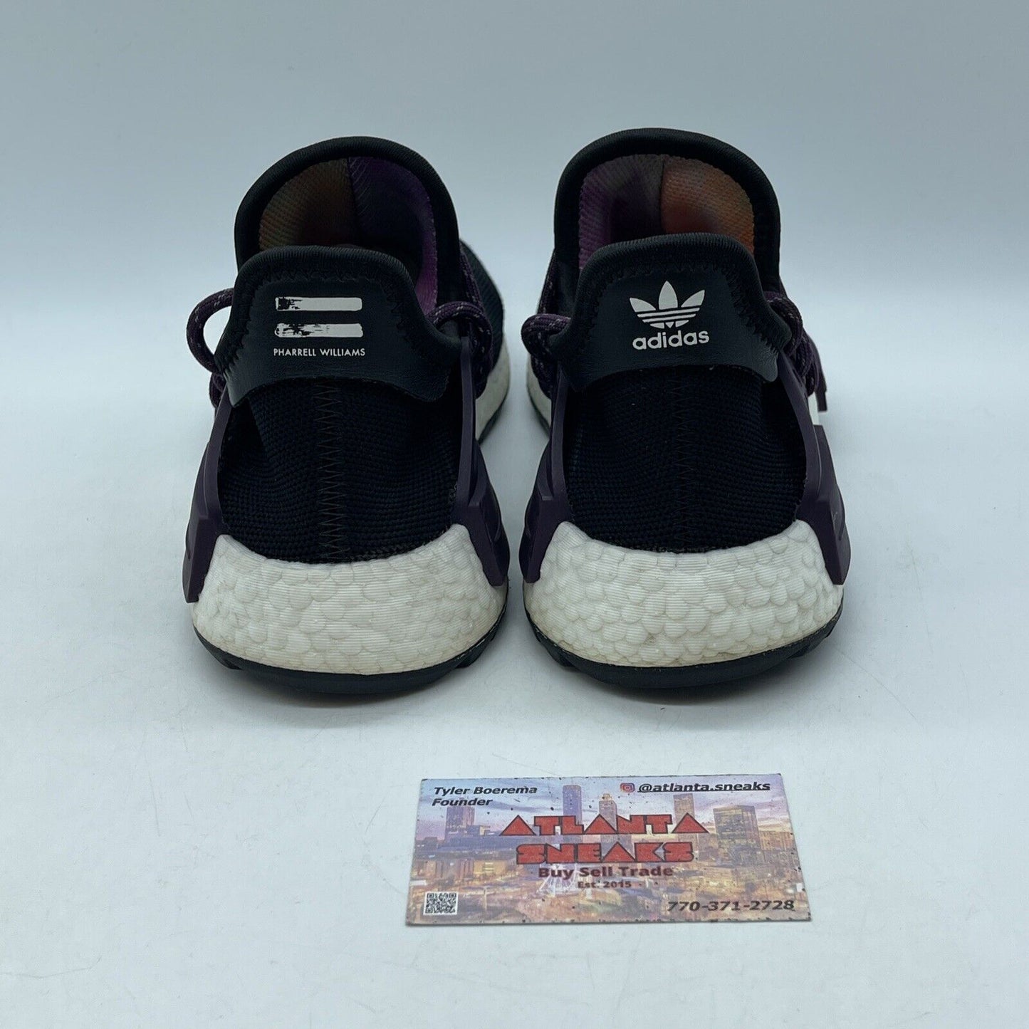 Size 5 - adidas Pharrell x NMD Human Race Trail Equality Purple Black White