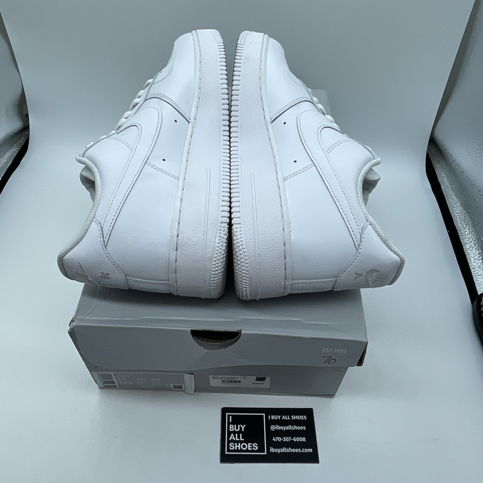Size 12 - Nike Air Force 1 '07 Low Triple White Leather (CW2288-111)