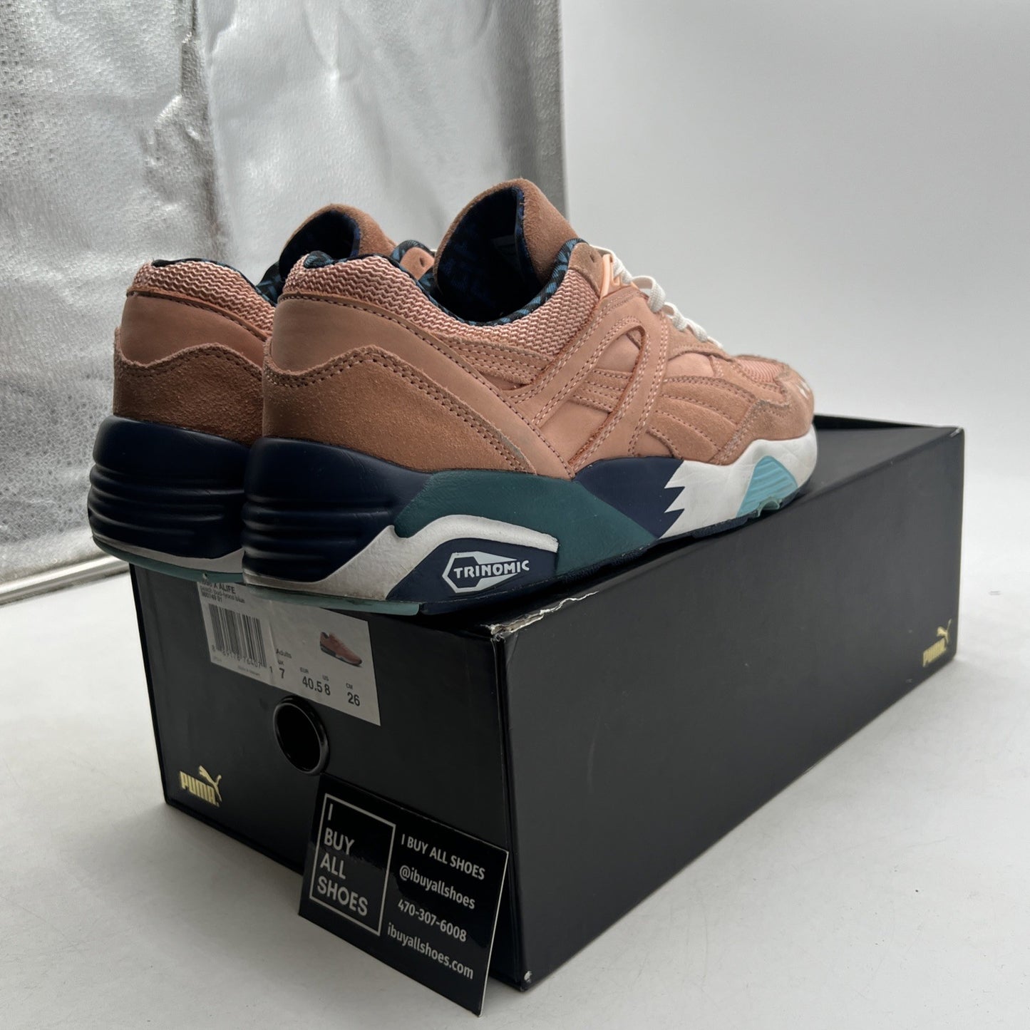 Size 8 - PUMA Alife x R698 Peach Bud (360749-01)