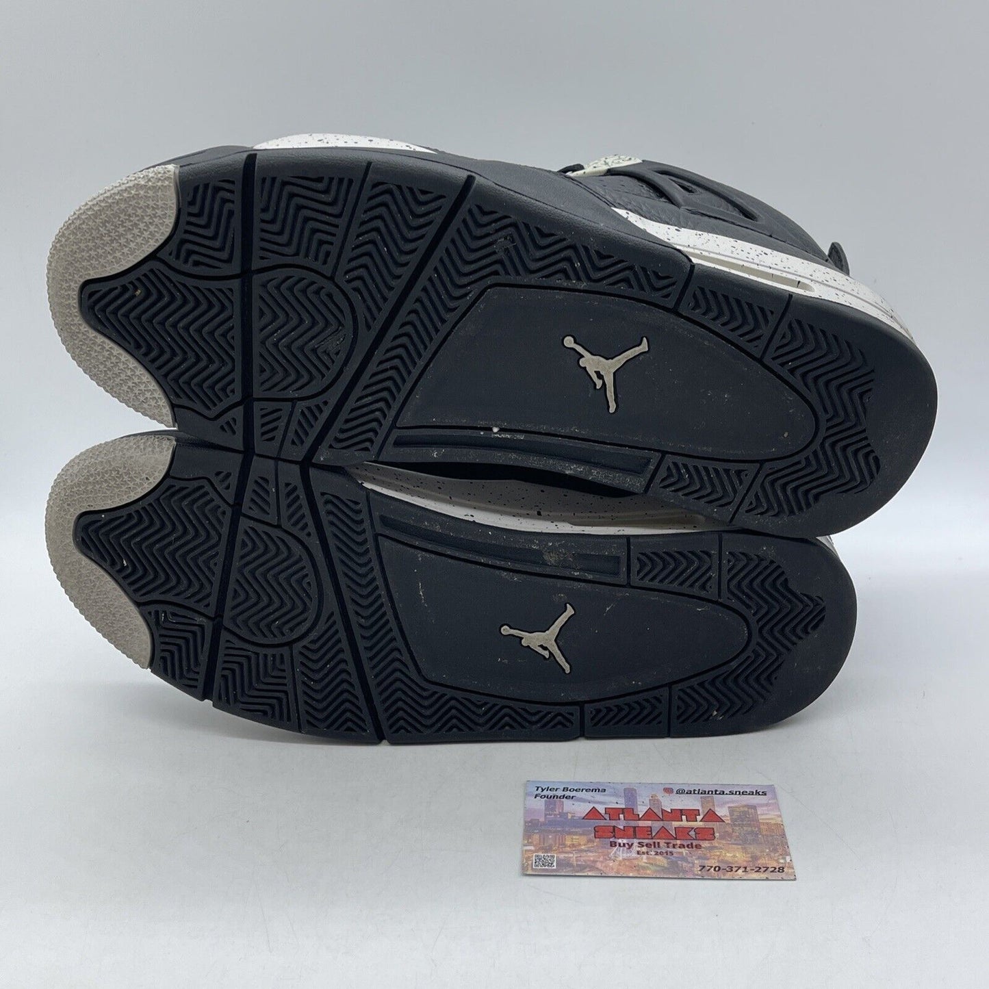 Size 11 - Jordan 4 Retro LS oreo 2015 Grey Black Leather (314254-003)