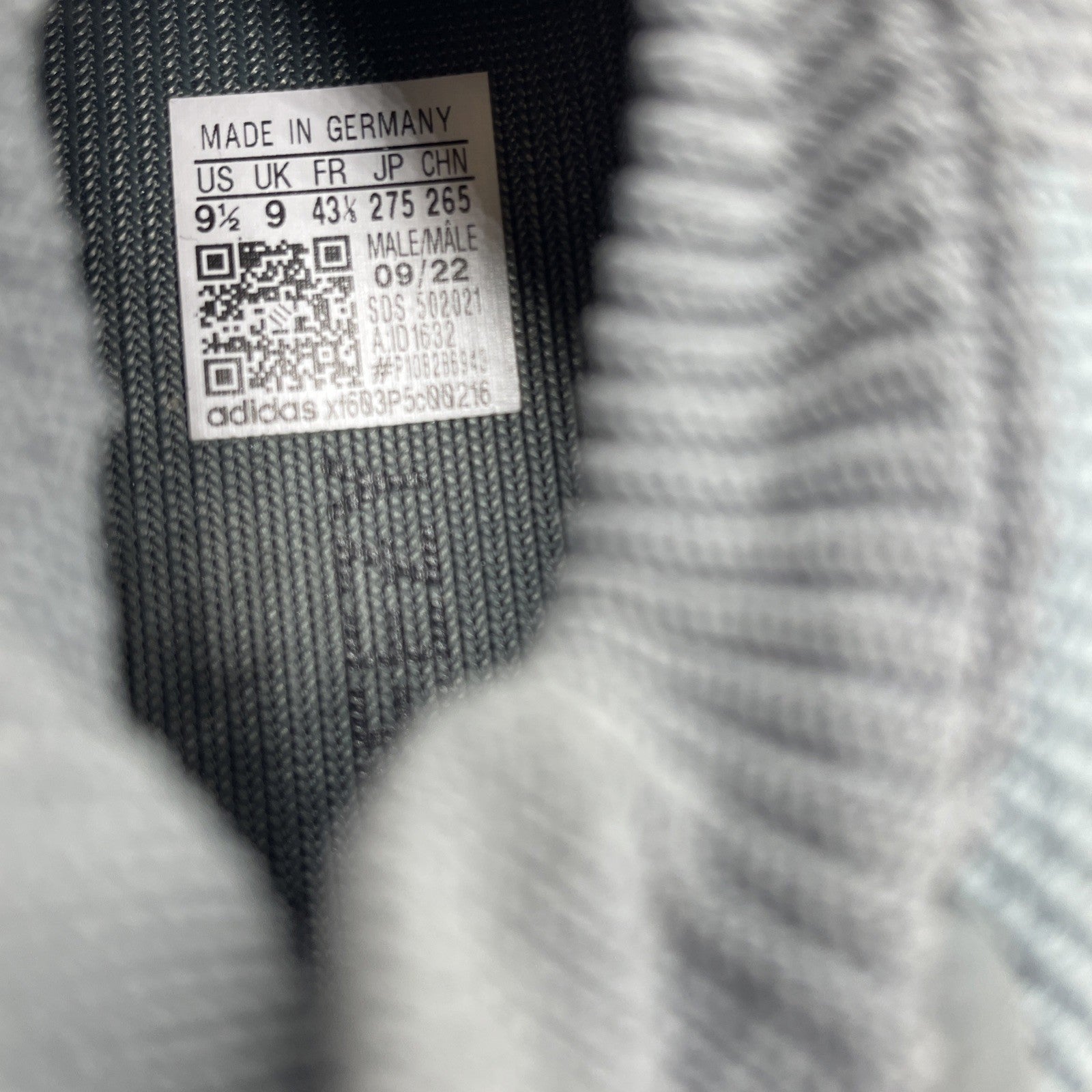 Size 9.5 - Adidas Yeezy 460 Stone Teal Grey (ID1632)