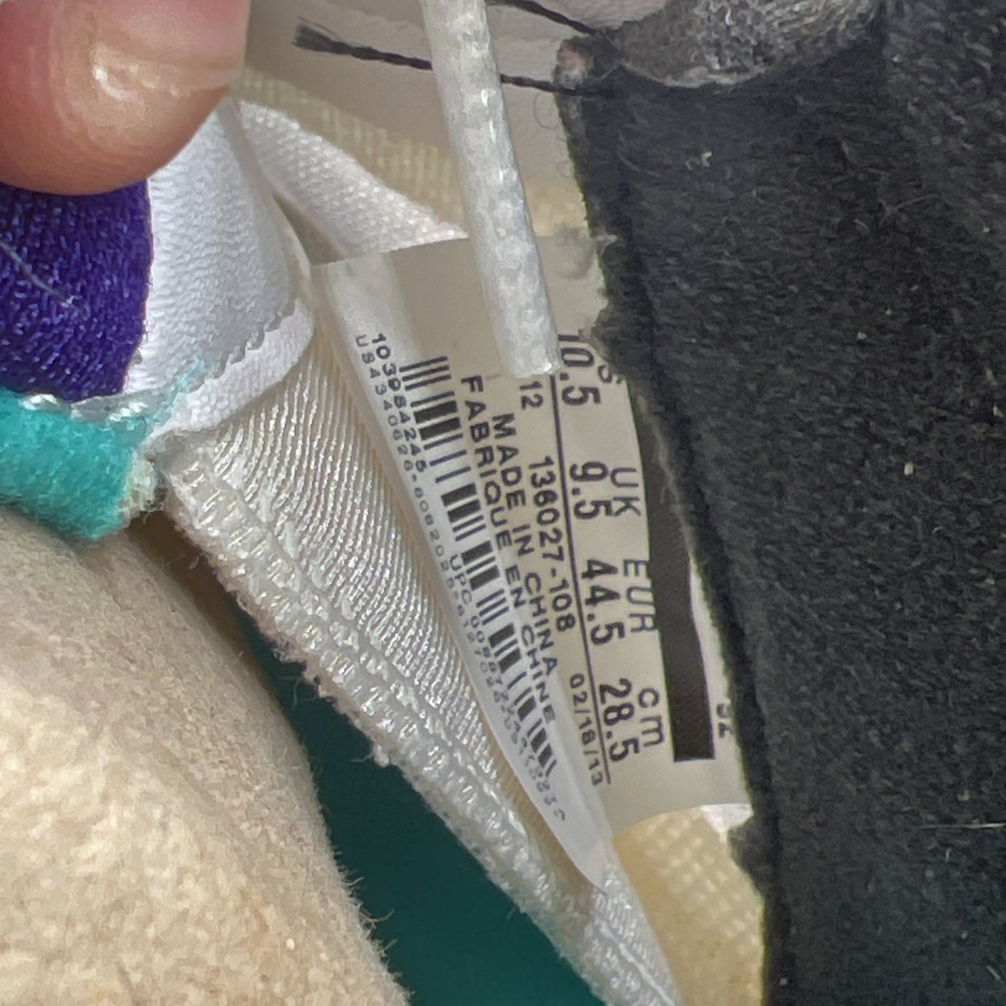 Size 10.5 - Air Jordan 5 Retro Grape 2013 (136027-108)