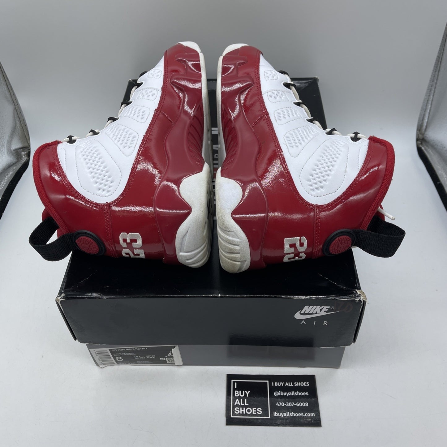Size 8 - Air Jordan 9 Retro Gym Red White Black Leather (302370-160)