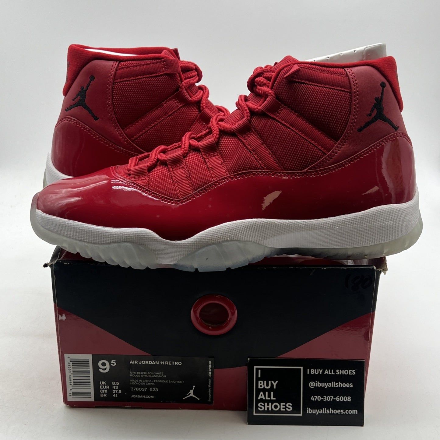 Size 9.5 - Air Jordan 11 Retro High Win Like '96 (378037-623)