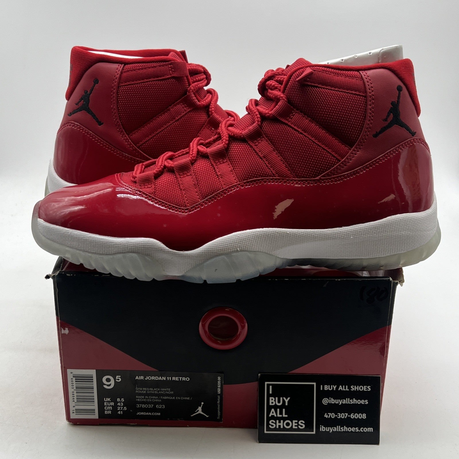Size 9.5 - Air Jordan 11 Retro High Win Like '96 (378037-623)