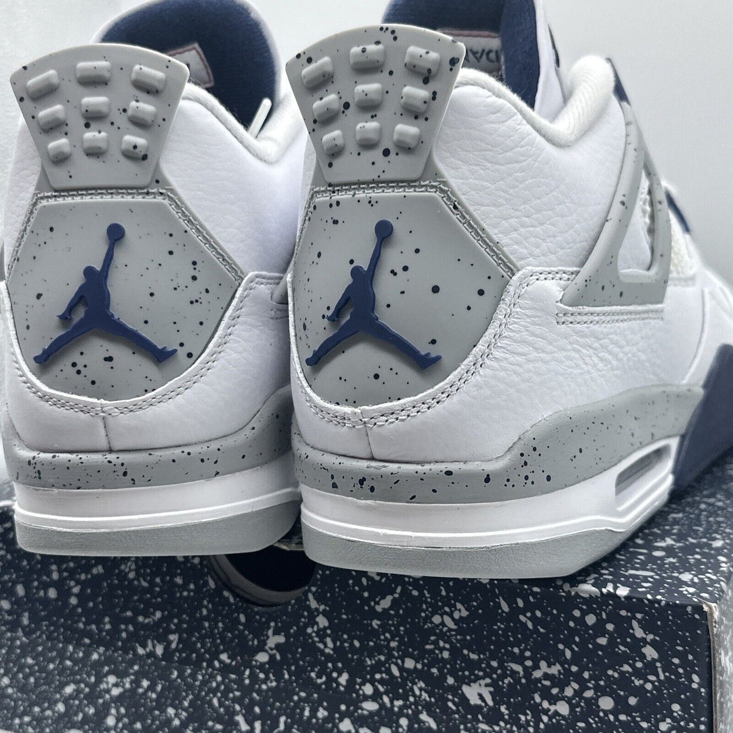 NIKE Jordan 4 Retro Shoes Unisex Size - Us M10 W11.5 White Dh6927  Midnight Navy