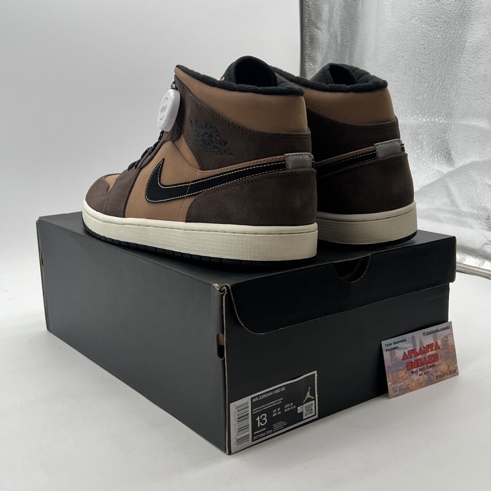 Size 13 - Air Jordan 1 Mid SE Dark Chocolate (DC7294-200)