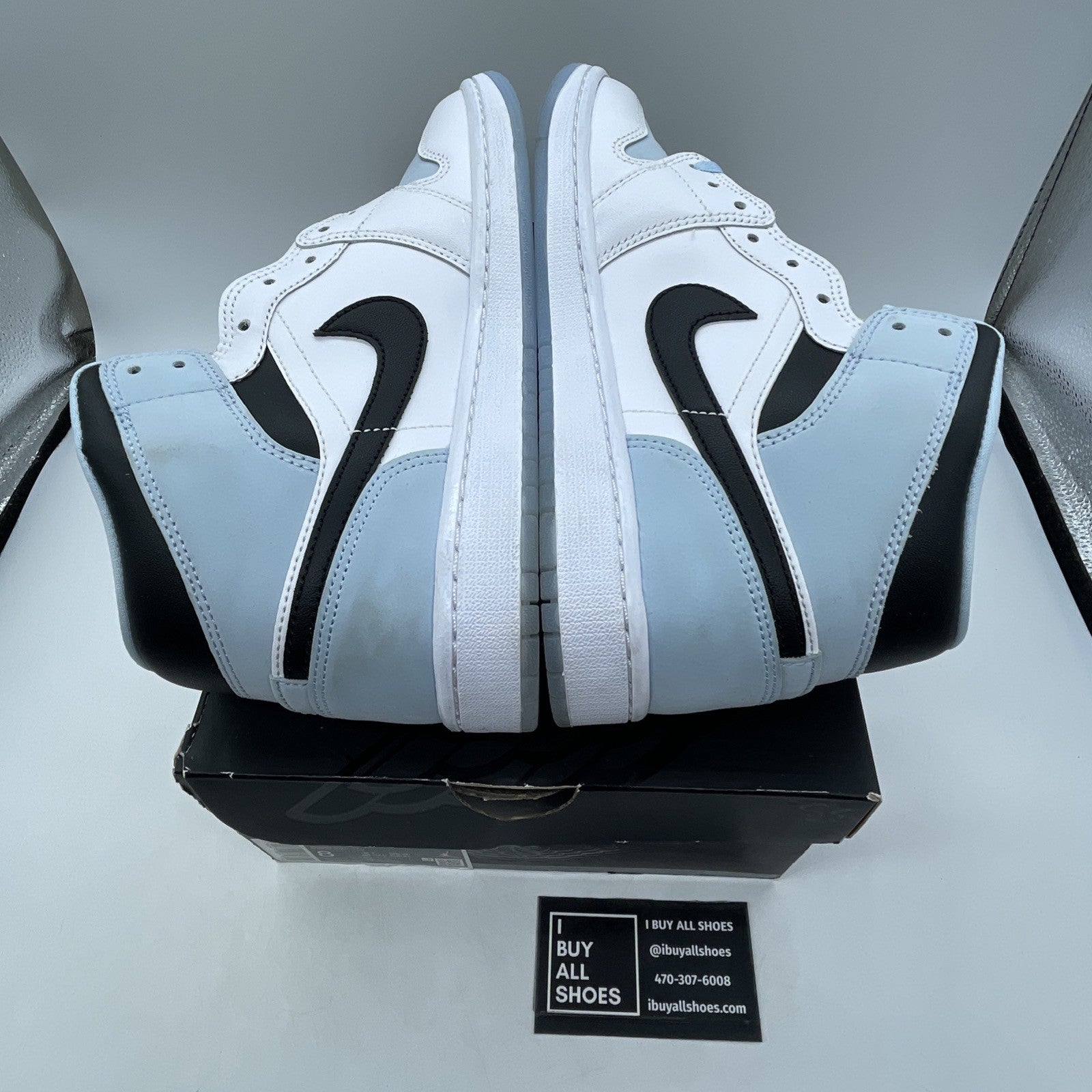 Size 8 - Air Jordan 1 Mid SE White Ice Blue (DV1308-104)