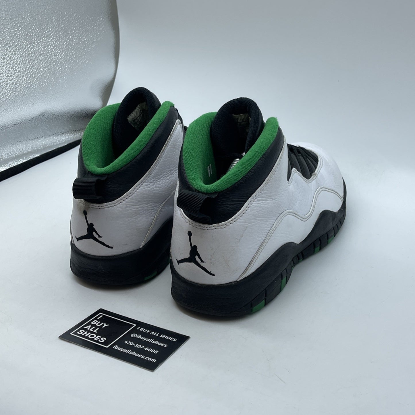 Size 11 - Air Jordan 10 Retro 2019 Seattle White Green Leather (310805-137)
