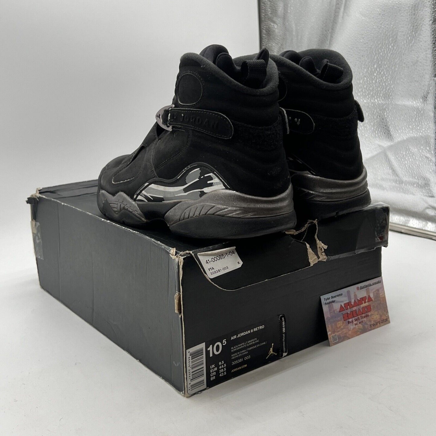 Size 10.5 - Air Jordan 8 Retro 2015 Chrome (305381-003)