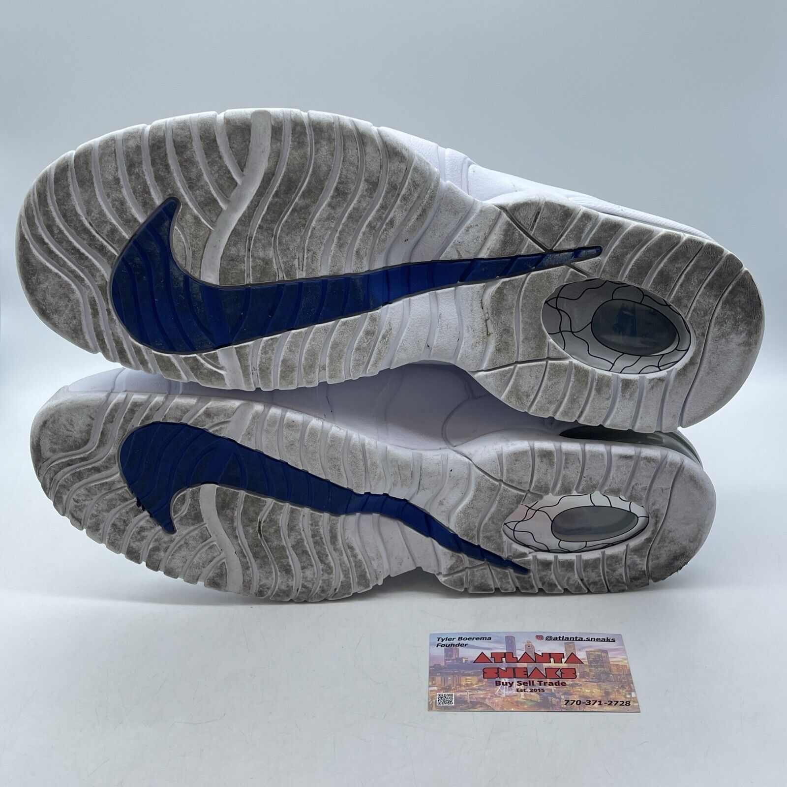Size 11 - Nike Air Max Penny 1 Home Blue Black White Suede Leather (DV0684-100)