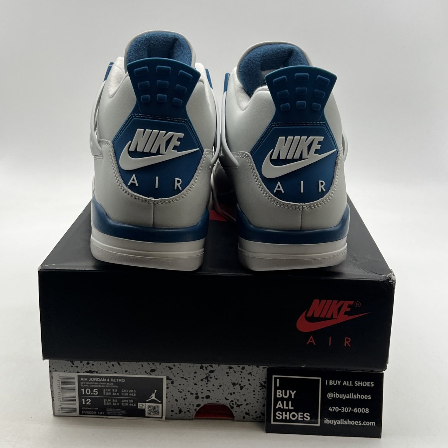 Size 10.5 - Air Jordan 4 Retro 2024 Military Blue (FV5029-141)