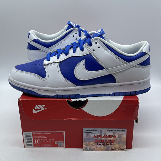 Size 10.5 - Nike Dunk Low Racer Blue White Leather (DD1391-401)